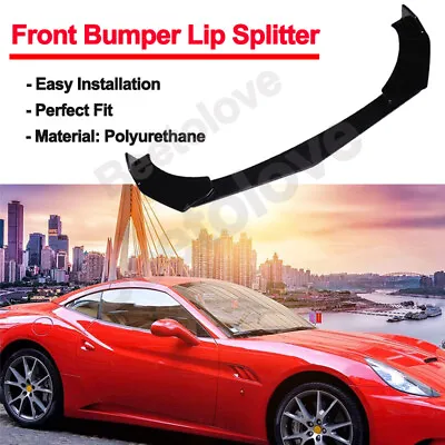 For Mitsubishi Lancer CJ Sportback Front Bumper Lip Body Splitter Protector Kit • $50.28