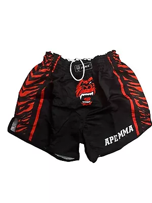 Mens MMA Fight Kick Boxing Shorts UFC Cage Fight Retro Muay Thai Boxing Ape • $23