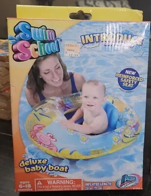 Vintage Aqua Leisure Quality Inflatables Deluxe Baby Boat Pool Seat New 28  6-18 • $30