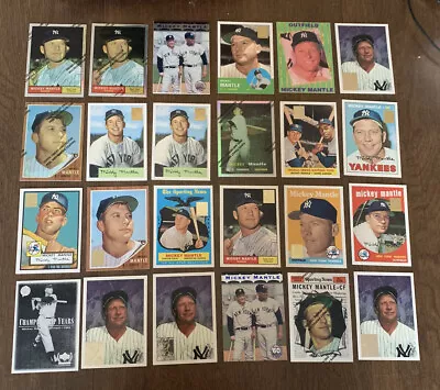 1996 Topps Micky Mantle HOF Card Lot (24) • $36.99