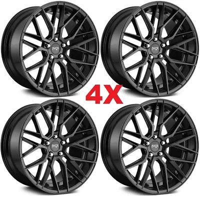 $1085 • Buy 18 Matte Black Wheels Rims Niche Gamma 18x8 Fits Vw Volkswagen