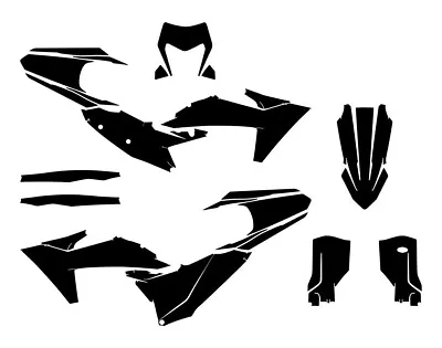 KTM EXC 150 250 350 450 500 Enduro 2024 - 2025 Vector Graphics MX Template 1:1 • $18.90