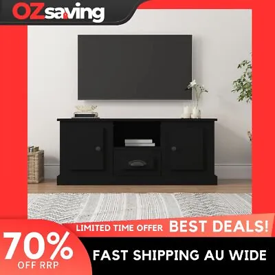 $114.91 • Buy TV Cabinet Black 100x35.5x45 Cm Engineered Wood