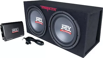 MTX Terminator TNP212DV Dual 12  Vented Powered Subwoofer • $379.95