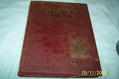 1963 Black Swan Of William Byrd High School Yearbook Volume 30 Vinton Virginia • $33