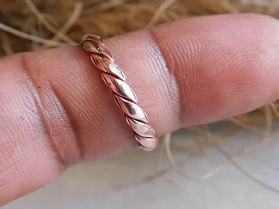 Copper Handmade Pure Copper Healing Statement Ring Men Women Arthritis Jewelry • $9.70