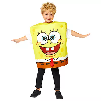 New Spongebob Squarepants Cartoon Tv Character Girls Boys Fancy Dress Costume • £19.99