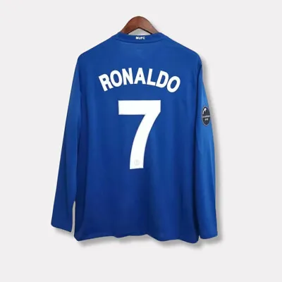 Manchester United 2008-09 Premier League Ronaldo 7 Away Retro Jersey Long Sleeve • $73.98