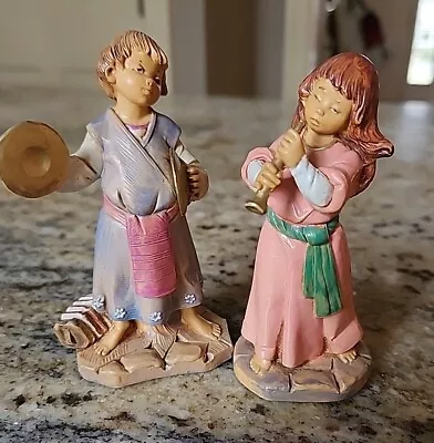 Vtg Fontanini Nativity Tiras & Lena Figures 5” Limited Edition 1998 Italy • $18