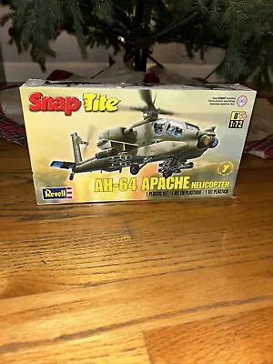 Revell SnapTite AH-64 Apache Helicopter 1:72 Scale Model Kit - New And Sealed • $14.99