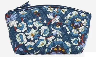 Vera Bradley GRAND TRAVEL COSMETIC Bag Floral Bursts Case Quilted Cotton • $19.99