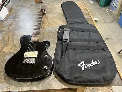 $42.75 • Buy First Act ME537 6 String Gloss Black Eclectic Guitar- With Fender Soft Case!!!