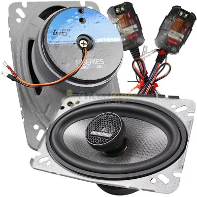 Memphis Audio 4x6  Coaxial Speakers With In Line Crossovers 80W Max Power MS46 • $159.95