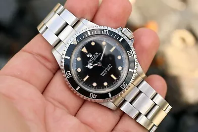 Vintage 1988 Rolex Submariner Ref. 5513 “Glossy Dial Vivid Patina” • $8750