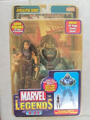 NEW MARVEL LEGENDS X-23 APOCALYPSE BAF TOY BIZ 2005 WOLVERINE ACTION FIGURE! C48 • $17.99