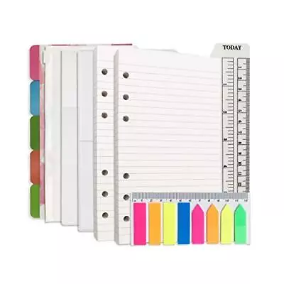 A6 Refill Paper 100 Sheets Lined 6 Hole Punched 3.75x6.75 Inch White  • £14.39