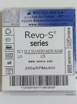 Micro-Mega  Revo-S NITI (6 File Pack) • $34