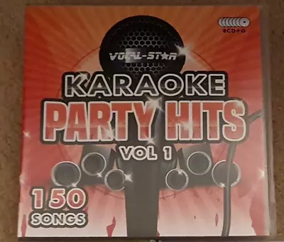 £10 • Buy Vocal-Star Karaoke Party Hits Vol 1 -  150 Songs CD+G Tracks - Used Exc Cond.