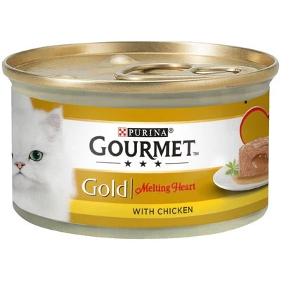 £20.95 • Buy Gourmet Gold Melting Heart Delicious Pâté With Chicken Wet Cat Food 24 X85g Tins