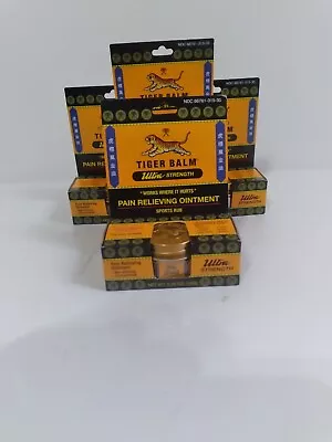 Tiger Balm Ultra Strength Pain Relieving Ointment 0.35 Oz Each Jar Pack Of 4  • $28.90