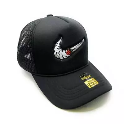 Smoke Mesh Trucker Snapback (Black) • $12.95