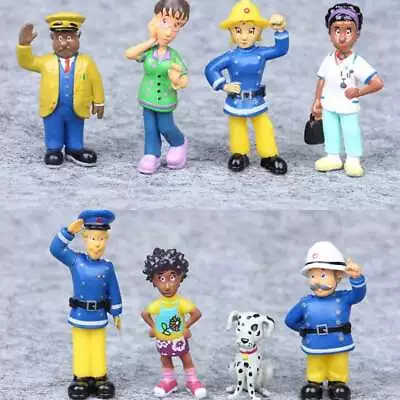 12Pcs/Set Fireman Sam Action Figures PVC Model Cartoon Doll Kids Toys Gifts AU • $17.25