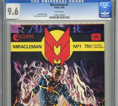 Miracleman #1 CGC 9.6 Alan Moore White Pages • $59.95