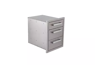 Bonfire Outdoor Kitchen Drawers Stainless Steel Built-in Triple Drawers L16.5... • $694.31