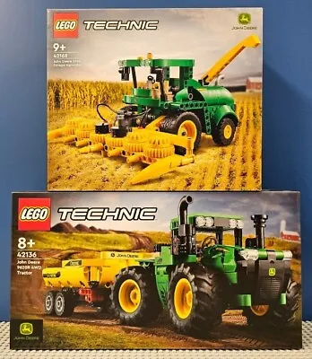 LEGO Technic 42136 + 42168 ~ John Deere Tractor + Harvester ~ Brand New Sealed • $179.95