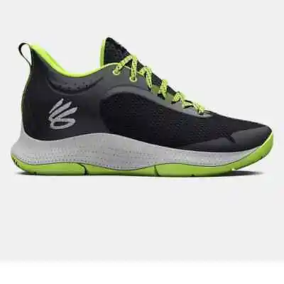 Under Armour Curry 3Z6 Basketball Shoes Mens 10.5 Womens 12 Black Grey Green • $61.99