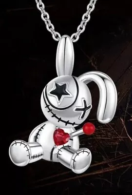 Voodoo Doll Bunny Necklace Gothic Bunny Necklace • $13