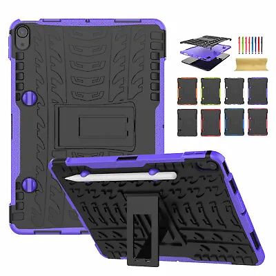 For IPad Air 4th Gen 10.9  2020 Military Hybrid Case Rugged Rubber Stand Cover • $14.83