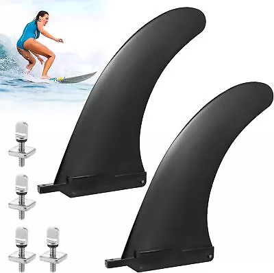 Surfboard Longboard Fin 9 Inch Upgraded Nylon Surfboard Center Fin With 2 Screws • £10.89
