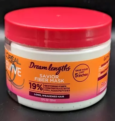 L’Oréal Paris Elvive Dream Lengths Savior Fiber Hair Mask With Collagen 12oz • $15.99