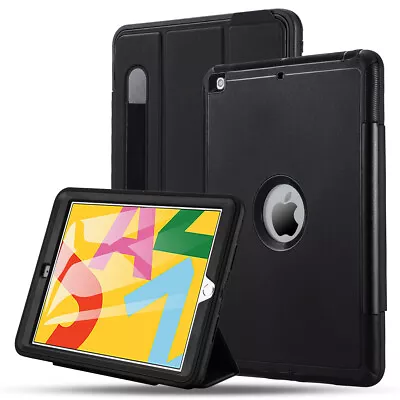 $44.99 • Buy IPad 9th 10.2'' 2021 Armor Case Apple 7th Gen Full Body Heavy Duty Rugged Cover