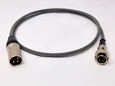 Naim 4 Pin Din Twist Lock To 3 Pin XLR Interconnect Cable For NAP 250 1 Meter • £38