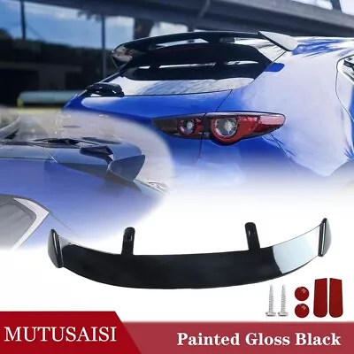 Fit For Mazda 3 2019-2023 Hatchback MS Style Rear Roof Spoiler Modified Wing ABS • $84.19