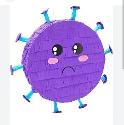 New Purple Virus Mini Piñata (1) Quarantine Gift Germ Birthday Pandemic Party • $8.99