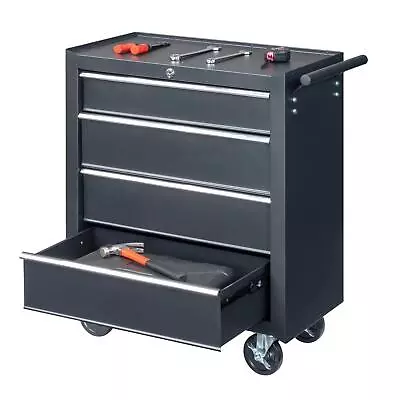 Rolling Garage Workshop Tool Organizer 4 Drawer Tool Chest Tool Cabinet W/Wheels • $132.99