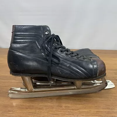 Vintage CCM Extra (Canada) Steel Arch Black Ice Skates Men's 11 Cabin Decor • $19.97