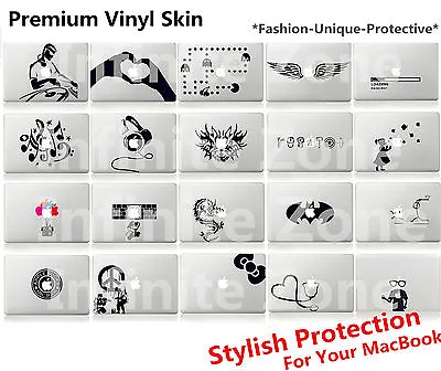 Premium Vinyl Skin Decal Sticker For MacBook 12  Air/Pro/Pro Retina 11  13  15  • £1.99