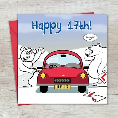 Funny 17 Year Old Card – Funny 17th Birthday Card – Age 17 Teenager Card Funny  • £3.99