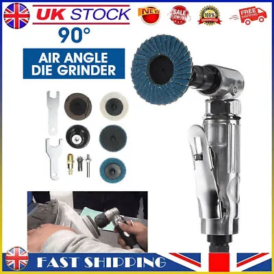 £14.89 • Buy 90 Degree 1/4  Air Angle Die Grinder Pneumatic Grinding Machine Cut Off Polisher