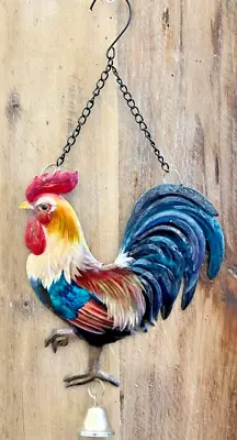 Rooster Metal Wall Ornament 10.5  H (flatback) • $16.99