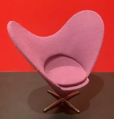 Vitra Miniature Violet Heart Cone Chair By Verner Panton • $175