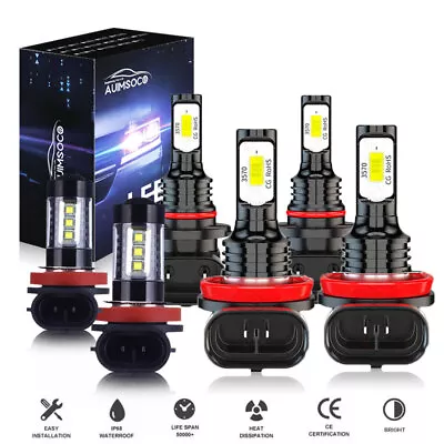 For Mazda CX-5 2013-2016 White LED Headlights High Low Beam Fog Light Bulbs Kit • $35.99