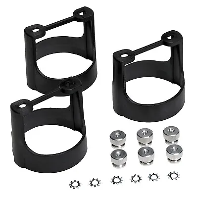 AutoMeter 2230 2-1/16  Black Plastic Gauge Mount Brackets Set Of 3 • $39.95