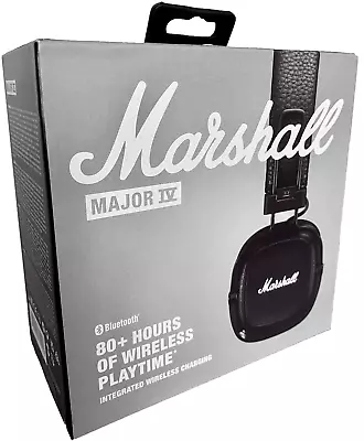 New Marshall Major IV 4 Bluetooth On-Ear Headphones Black [NO RESHIP ADDRESSES] • $73.95