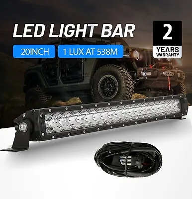 $49.98 • Buy 20inch OSRAM LED Driving Light Spot Flood Work Offroad LED Light Bar Single Row
