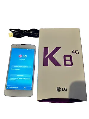 LG K8 (K350N) White  Locked To Virgin Media Network Smart Phone (Read Below) • £15